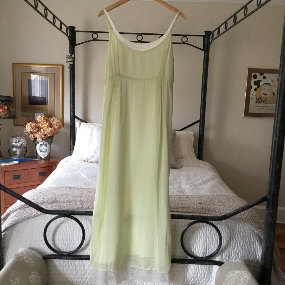 Marrika Nakk Women VTG Silk Layered Maxi Slip Dress Lace Fairycore Cottagecore M